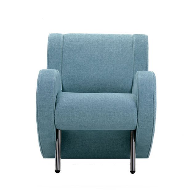 Light blue new arrivals chair and ottoman