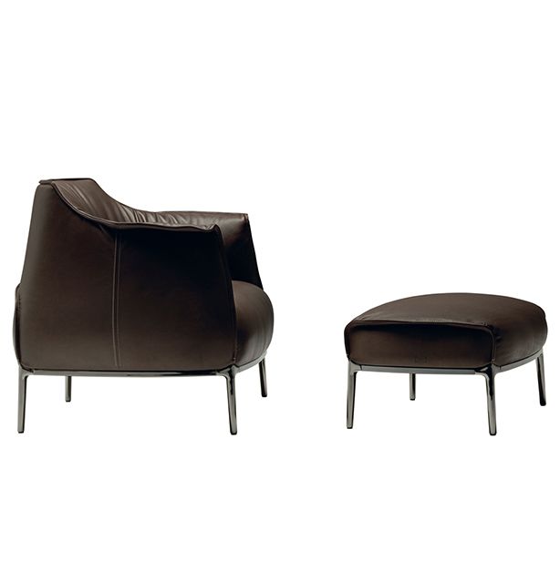 Buy Poltrona Frau Archibald Armchair Pouf Online