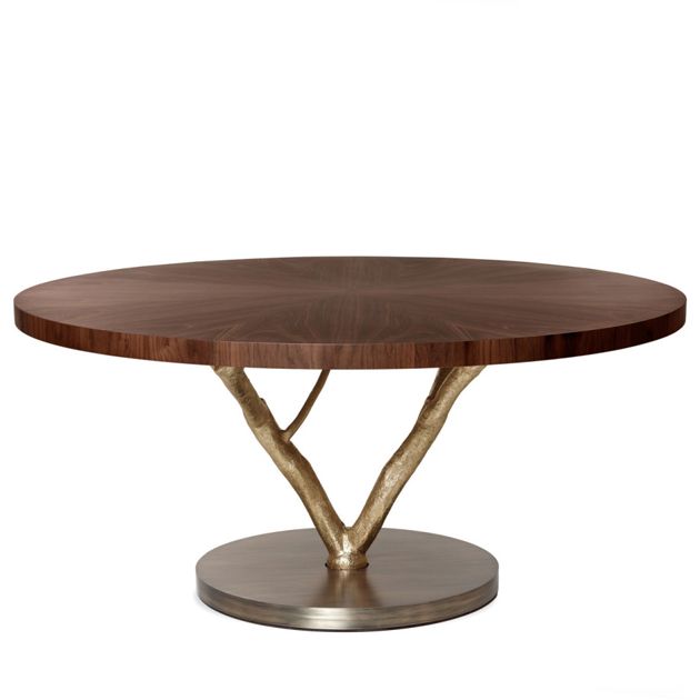 Primitive round shop dining table