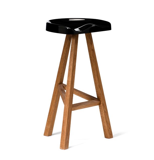 Established and Sons Heidi Stool in Black Tall
