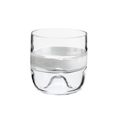 Carlo Moretti Rings Set of 6 White Glasses