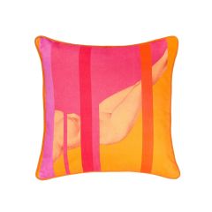 Bivain Nude Orange Cushion - Front