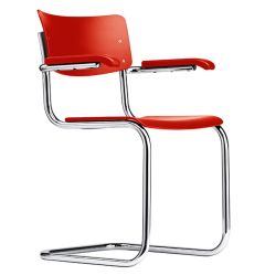 Thonet S 43 Chair - Traffic Red