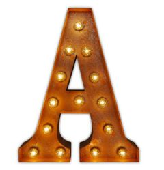 Urban Industrialists Vintage Letter Light A