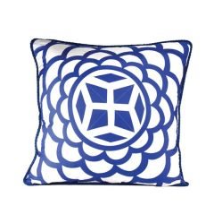 Alexandra D Foster Marrakech Cushion - White/Blue