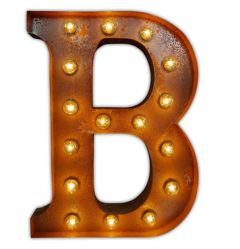 Urban Industrialists Vintage Letter Light B