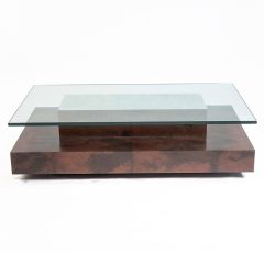 Julian Chichester Bizzarro Coffee Table - Rectangular - Dark Brown Vellum
