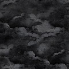 Mineheart Clouds Wallpaper - Night Black