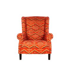 Mind The Gap Bryant Wing Chair - Eyedazzler Navajo Linen