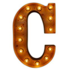 Urban Industrialists Vintage Letter Light C