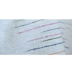 Fletcher Textiles Chalkney Soft Grey Striped Throw