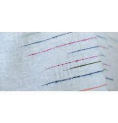 Fletcher Textiles Chalkney Soft Grey Striped Throw