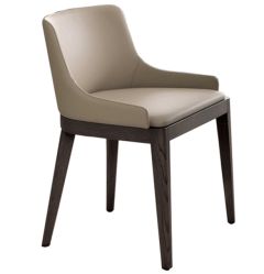 MisuraEmme Cleo Chair in Italian Cream Leather