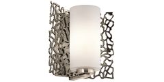 The Longest Stay Silver Coral Wall Light