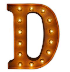 Urban Industrialists Vintage Letter Light D