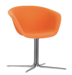Arper Duna Chair Swivel Trestle Base (Available in 2 Colours)