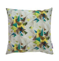 Fenton Exotic Construction Fragments Cushion - Olive