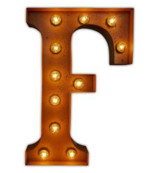 Urban Industrialists Vintage Letter Light F