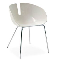 Moroso Fjord White Shell Chair