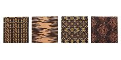 Patterns Apart Gold Pattern Drinks Coasters