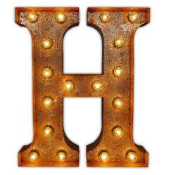 Urban Industrialists Vintage Letter Light H