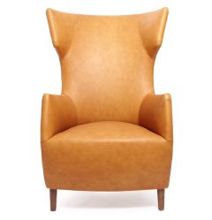 Dare Studio Hardy Wingback Chair - Leather