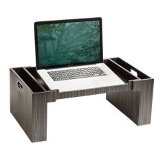 Iwoodesign Luxury Wooden Laptop Tray – Dark Ebony