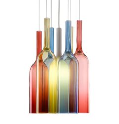 Lasvit Jar Cluster of 7 Pendant Light