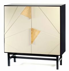 Mambo Unlimited Ideas Jazz Bar Cabinet - Lacquered MDF Black