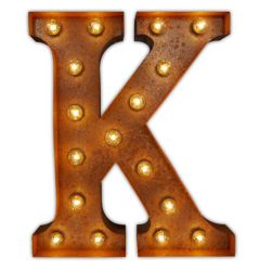 Urban Industrialists Vintage Letter Light K