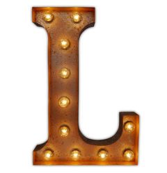 Urban Industrialists Vintage Letter Light L