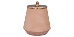 Hend Krichen Large Jar - Patterned Copper
