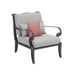 Oxleys Scroll Lounge Chair-Grey