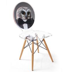 Acrila Graph Line Owl Armchair