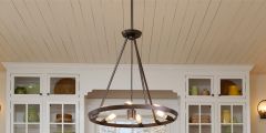 The Longest Stay Theater Row 6Lt Chandelier - Western Bronze