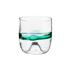 Carlo Moretti Rings Set of 6 Green Glasses