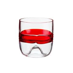 Carlo Moretti Rings Set of 6 Red Glasses