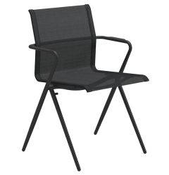 Gloster Ryder Stacking Chair - Meteor & Anthracite