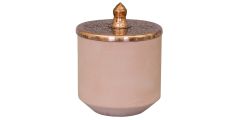 Hend Krichen Small Jar - Patterned Copper