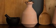 Hend Krichen Small Vase - Patterned Copper