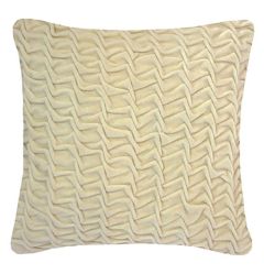 Nitin Goyal Hand Smocked Swirl Cushion - Ivory
