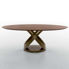 Tonin Casa Capri Dining Table - Bronze Stone 