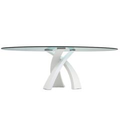 Tonin Casa Eliseo Dining Table - Matt White 