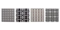 Patterns Apart White Pattern Drinks Coasters