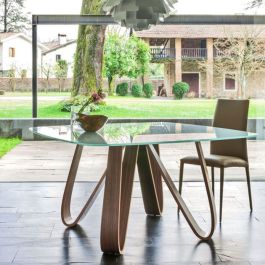 Butterfly glass table sale